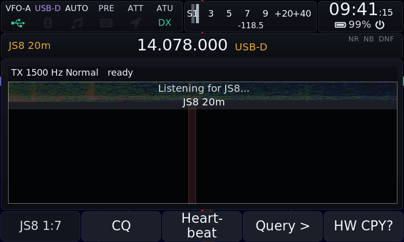 JS8 on the radio